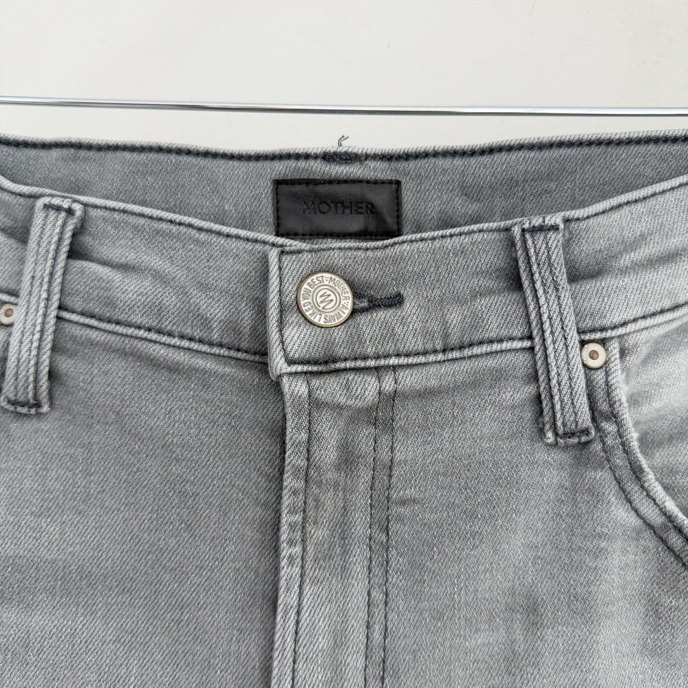 MOTHER Jeans Women 27 Gray The Dodger Flood Wide Leg in Noted - Picture 6 of 13